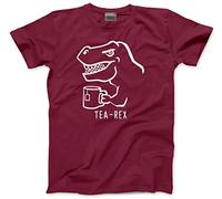 HotScamp Tea Rex Men's Unisex T-Shirt - Maroon X-Large