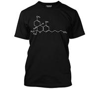 HotScamp THC Compound Cannabis Men's Unisex T-Shirt - Black Large