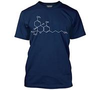 HotScamp THC Compound Cannabis Men's Unisex T-Shirt - Navy X-Large