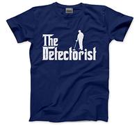 HotScamp The Detectorist Metal Detecting Men's Unisex T-Shirt - Navy Medium