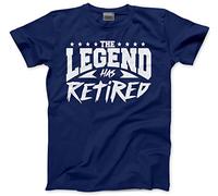 HotScamp The Legend Has Retired Men's Unisex T-Shirt - Navy XX-Large