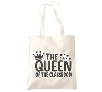 HotScamp The Queen of The Classroom Funny Teacher School Student - Tote Shopping Bag