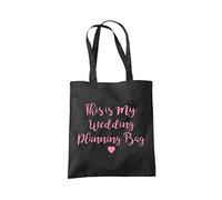 HotScamp This Is My Wedding Planning Bag Tote Bag - black One Size