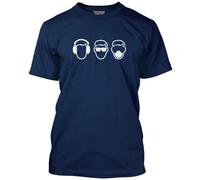Three Wise Health and Safety Men's Unisex T-Shirt - Navy Large
