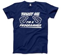 HotScamp Trust Me I'm a Programmer Men's Unisex T-Shirt - Navy Large