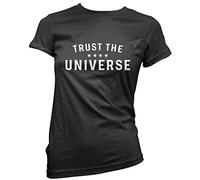 HotScamp Trust The Universe Women's T-Shirt - Black 14