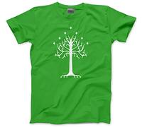 HotScamp White Tree of Gondor - Kids T-Shirt - Fantasy Story Movie TV Show 9-11 Years Green