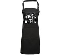 HotScamp Witch's Brew - Apron - Chef Cook Baker - Halloween Caffeine Tea Iced Coffee One size black