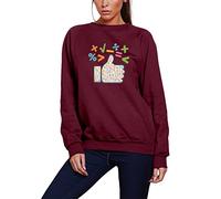 HotScamp World Maths Day Thumbs Up - Youth & Womens Sweatshirt - Number Day 2025 School Maths Day Top Numeracy Day Top Mathematics Lover M Maroon