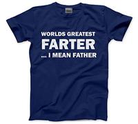 HotScamp World's Greatest Farter… I Mean Father Men's Unisex T-Shirt - Navy XX-Large