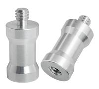 Hotshoe/Coldshoe Adapter LUORNG 2PCS 1/4Inch Female to 1/4Inch Male Convertor Threaded Screw Adapter Spigot for Studio Light Stand, Hotshoe/Coldshoe Adapter Ball Head Flash Trigger Receiver