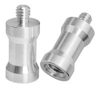 Hotshoe/Coldshoe Adapter LUORNG 2PCS 3/8Inch Female to 1/4Inch Male Convertor Threaded Screw Adapter Spigot for Studio Light Stand, Hotshoe/Coldshoe Adapter Ball Head Flash Trigger Receiver