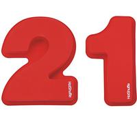 HotShuffle Large Silicone Number 21 Cake Tin Mould 21st Birthday Gift 2 1 Red