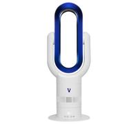 HOTSNAP VORTEX AIR Pro Bladeless Heater and Cooler in White & Blue - Quiet Smart Remote Oscillating Tower Fan with Timer and Adjustable 10 Speed Settings - 1650W