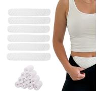 HOTSO 10PCS Under Belly Sweat Liner Pads Cotton Sweat Absorbing Pads Tummy Bra Liners Reusable Washable Sweats Absorber Pads for Men Women Skin Rash