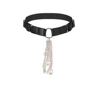 HOTSO Choker Necklace for Women Sparkle Crystle Beads Necklaces Black Gothic Velvet Chockers Tatto Lace Halloween Accessories Jewelry Wedding Valentines