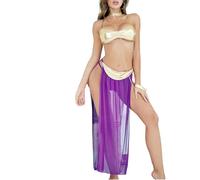 HOTSO Sexy Cosplay Outfit Princess Leia Gold Bikini Costume Roman Prinsoner Slave Roleplay Lingerie Ancient Greek Goddess Halloween Uniform Belly Dance Carnival