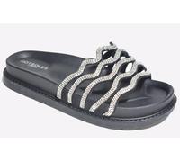 Hotsoles London Phoebe Womens Slides, Size 8 In Black | Slides | Black | UK Size 8