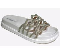 Hotsoles London Phoebe Womens Slides, Size 8 In White | Slides | White | UK Size 8