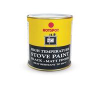Hotspot Stove Paint Matt Black 500ml -High Temperature Heat Resistant Paint for Stoves, Fireplaces & Metal Surfaces - Long-Lasting, Durable Matt Finish for Indoor & Outdoor Use