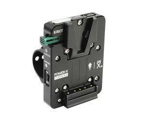 Hotswap Metal V-Mount Battery Plate for Basic & Advanced Ring Grip | Compatible with DJI RS4 PRO / RS4 / RS3 PRO / RS2 PRO | 100W USB C Charger and D-tap (3A Max) with Power Switch