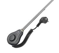 HOTTECH - Electric Heater Drop, Electric Water Heater 300 Watts, Immersion Heater with Thermostat, Turbo Mode for Bathroom Radiators, Towel Dryers, Electric Radiator and Room Radiators - Anthracite