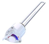 HOTTECH - Electric Immersion Heater GR for Boiler, Electric Water Heater with Thermostat, Heating Element Plug and Water Temperature Controller - 230 V, 1500 W, 5/4", White