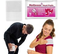 Hotteeze Heat Pads - 20 Pads Fast-Acting, Air-Activated Self-Adhesive Patches for Menstrual Cramps, Muscle Soreness, Back & Joint Pain Relief - Eco-Friendly, Disposable Heating Therapy