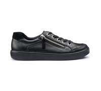 Hotter 'chase Ii' Deck Shoes In Black Black 5.5