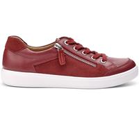 Hotter Women's Wide Fit 'Chase II' Trainers in Red | Size: 4 Hotter Red 4