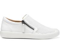 Hotter Women's Wide Fit 'Daisy' Deck Shoes in White | Size: 7 Hotter White 7
