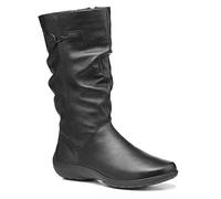 Hotter Derrymoore II Women's Mid-Calf Slouched Boot With Full Length Inside In Zip Soft Leather Wide EE Fit 7.5 UK