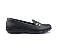 Hotter Women's Extra Wide 'Clay' Loafers in Black | Size: 7 Hotter Black 7