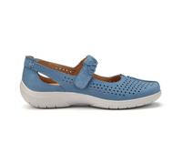 Hotter Women's Extra Wide 'Quake II' Classic Mary Janes in Mid Blue | Size: 6.5 Hotter Mid Blue 6.5