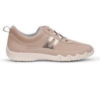 Hotter Leanne 2 Wide Beige Light Gold Womens lacing shoes 22005-88 in a Plain Nubuck Leather in Size 8
