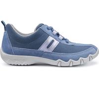 Hotter Leanne 2 Wide Blue Suede Womens lacing shoes 9912-73 in a Plain Suede Leather in Size 5.5