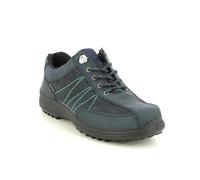 Hotter Mist Gtx Extra Wide Navy leather Womens Walking Shoes 17618-72 in a Plain Leather in Size 9