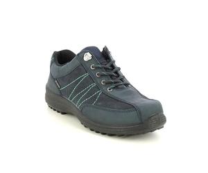 Hotter Mist GTX Extra Wide Navy Leather Womens Walking Shoes 17618-72