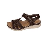 hotter sandals for women Sandals for women UK Orthopedic Walking Shoes Wide Fit Plantar Fasciitis Comfort Wedge Sandal Open Toe Ankle Strap Summer deal.of the day Coffee 5
