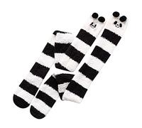 hotter shoes for women clearance the deal Bed Socks for Women Women Warm Coral Socks Over The Knee Thicken Sleeping Towel Striped Socks Warm Ladies Socks Long/Short Socks mens funny socks