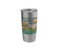 Hotter Than a Hoochie Coochie Funny Pickle Cowboy Chillin’ Stainless Steel Insulated Tumbler