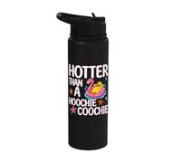 Hotter Than A Hoochie Coochie Funny Viral Duck Summer Stainless Steel Insulated Water Bottle