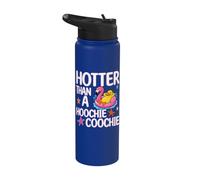 Hotter Than A Hoochie Coochie Funny Viral Duck Summer Stainless Steel Insulated Water Bottle