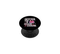 Hotter Than A Hoochie Coochie Funny Viral Summer Flamingo PopSockets Adhesive PopGrip