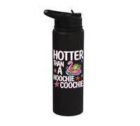 Hotter Than A Hoochie Coochie Funny Viral Summer Frog Stainless Steel Insulated Water Bottle