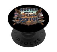 Hotter Than a Two-Dollar Pistol - Bold Country Western PopSockets Adhesive PopGrip
