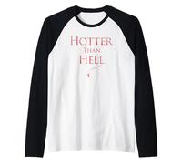 Hotter Than Hell T Shirt Funny, Sexy Halloween Tee Raglan Baseball Tee