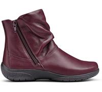 Hotter Women's Wide Fit 'Whisper' Ankle Boots in Maroon | Size: 5 Hotter Maroon 5