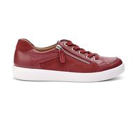 Hotter Women's Wide Fit 'Chase II' Trainers in Red | Size: 5 Hotter Red 5