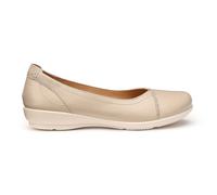 Hotter Wide Fit 'robyn Ii' Ballet Pumps In Light Beige Light Beige 8